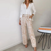 Elfriede | Plus Size Zweiteiler Set Business Elegant Bluse Hose