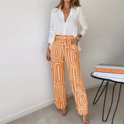 Elfriede | Plus Size Zweiteiler Set Business Elegant Bluse Hose
