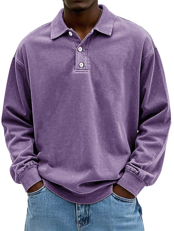 Rainer™ Herrenpoloshirt mit langen Ärmeln