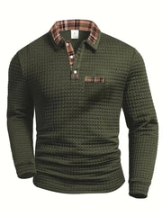 Poloshirt Herren Langarm Regular Fit
