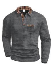 Poloshirt Herren Langarm Regular Fit