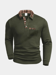 Poloshirt Herren Langarm Regular Fit