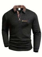 Poloshirt Herren Langarm Regular Fit