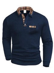 Poloshirt Herren Langarm Regular Fit