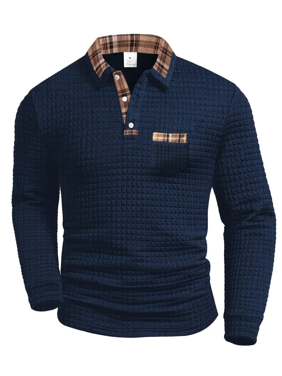 Poloshirt Herren Langarm Regular Fit
