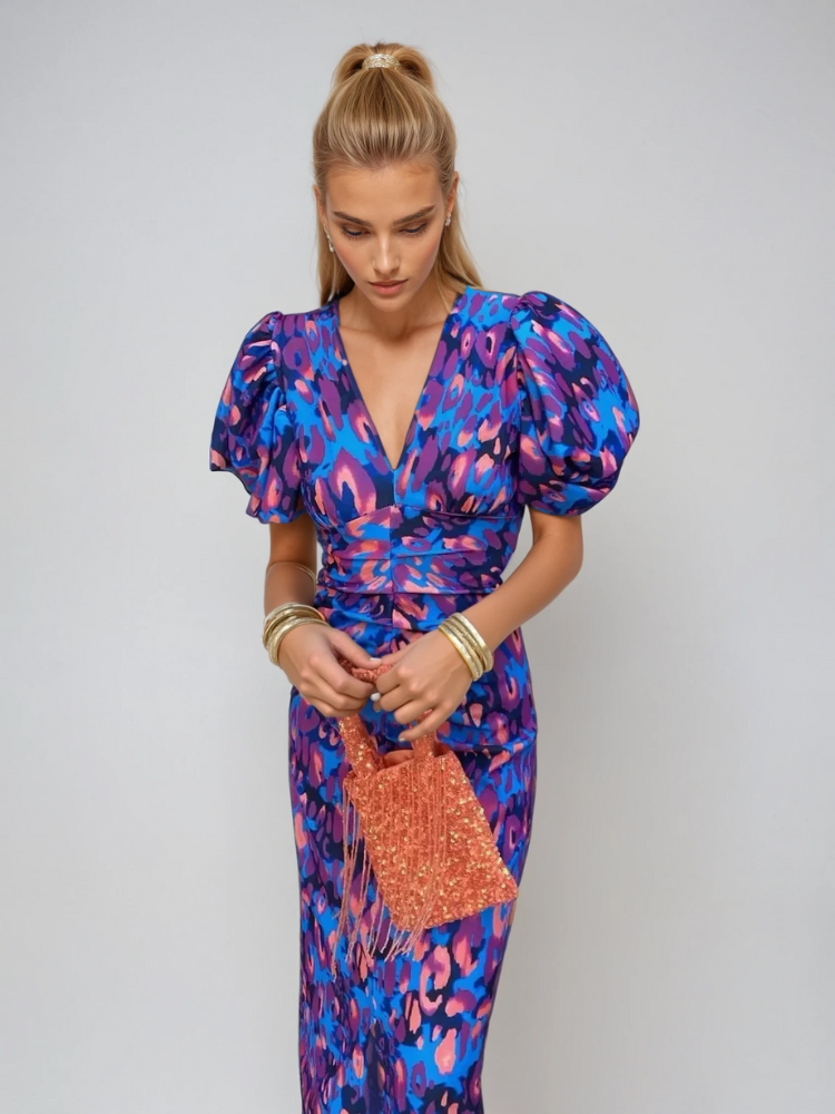 Arielle  | Elegantes und Lebendiges Midikleid