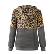 Teddy Pullover - extrem warmer und kuscheliger hoodie mit stylischem leopardenmuster für den frühling