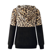 Teddy Pullover - extrem warmer und kuscheliger hoodie mit stylischem leopardenmuster für den frühling