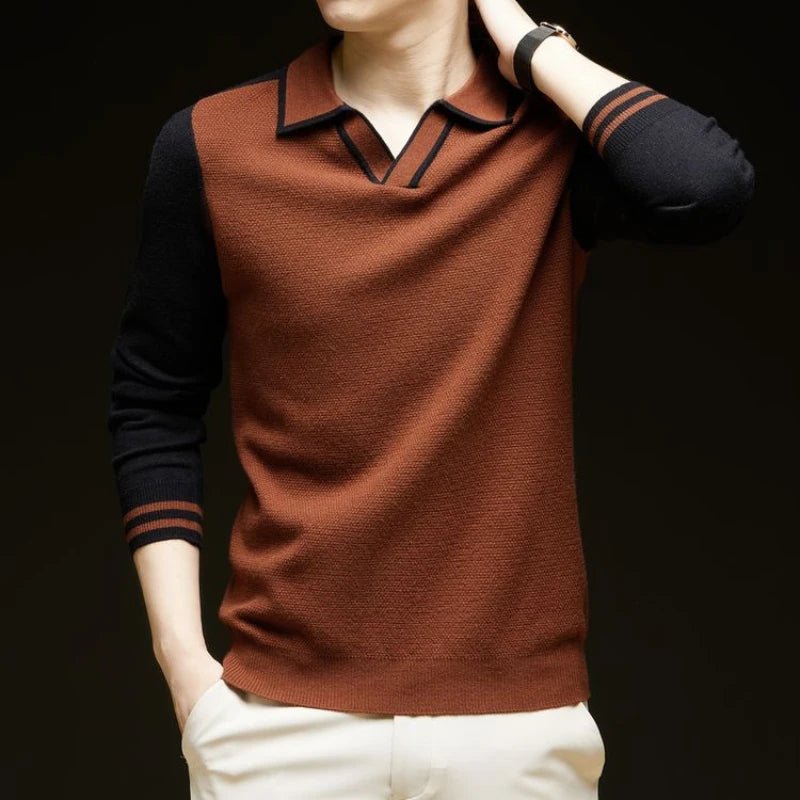 Pullover Herren mit Polokragen