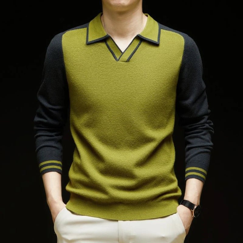 Pullover Herren mit Polokragen