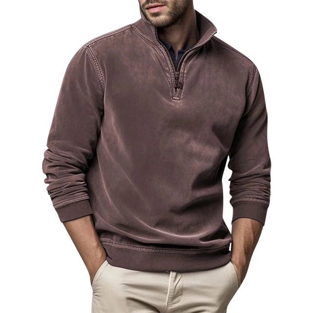 Pullover Herren mit Stehkragen