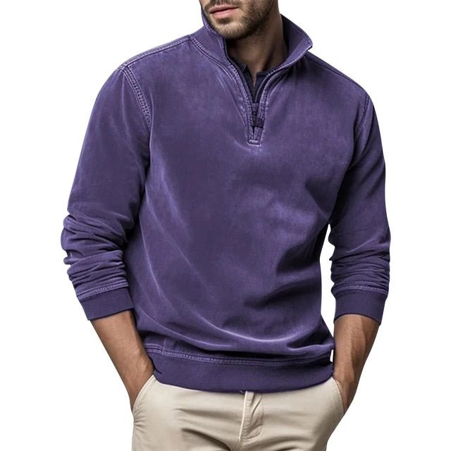 Pullover Herren mit Stehkragen