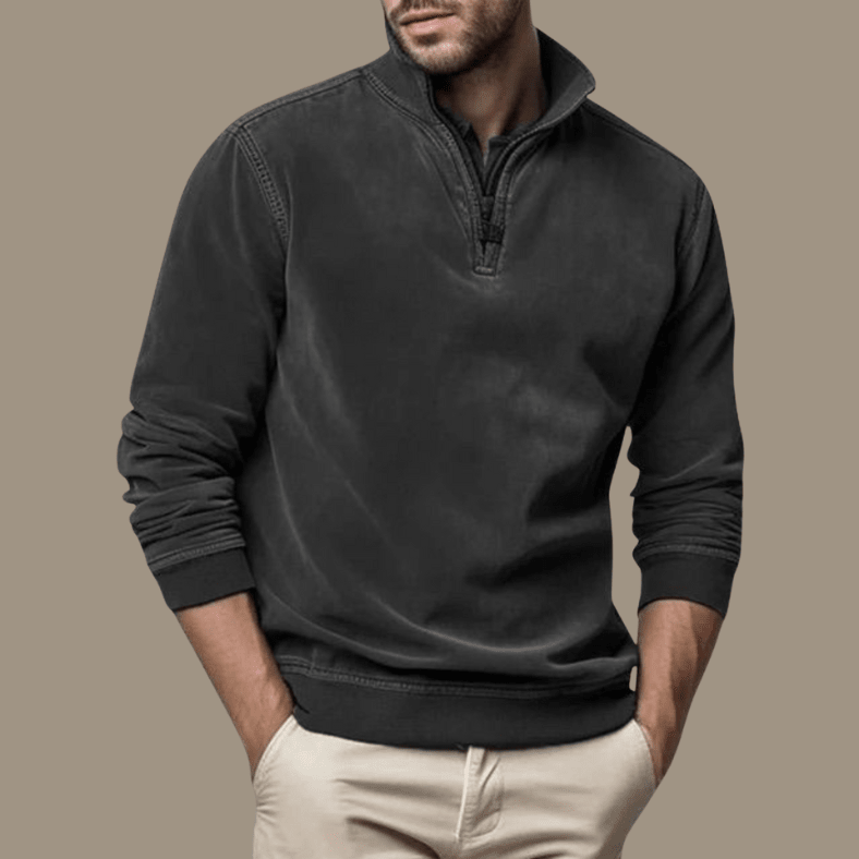 Pullover Herren mit Stehkragen