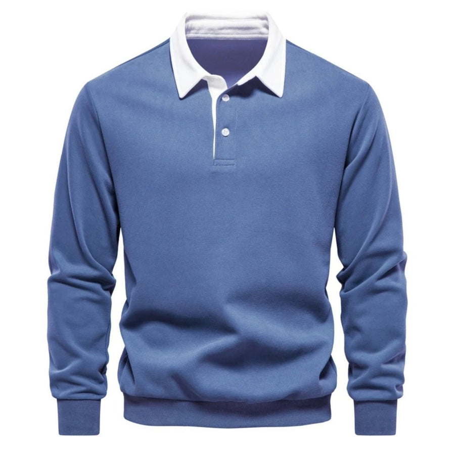 Pullover Herren Regular Fit mit Polokragen