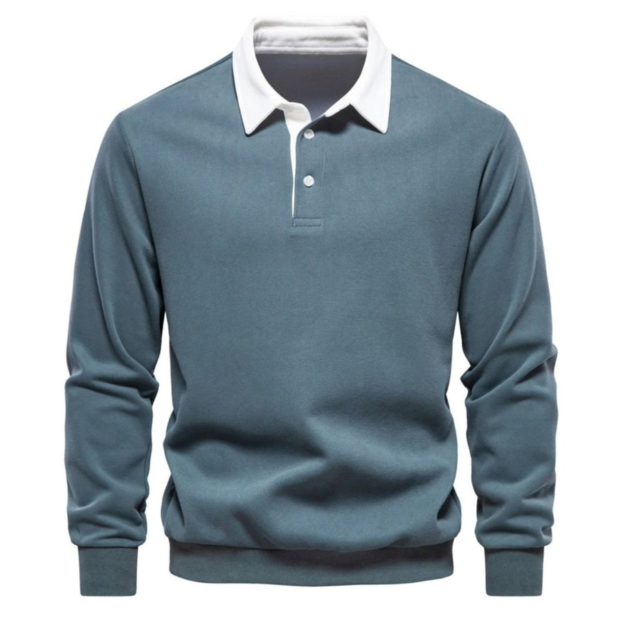 Pullover Herren Regular Fit mit Polokragen