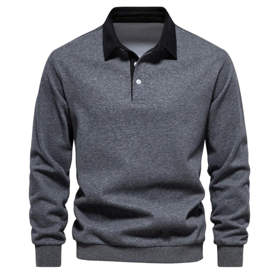 Pullover Herren Regular Fit mit Polokragen