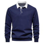 Pullover Herren Regular Fit mit Polokragen