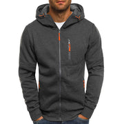 Sportliche Herren Strickjacke Mit Kapuze | Reißverschluss & Taschen