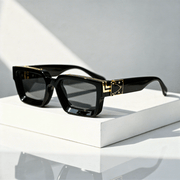 Quadratische Sonnenbrille UV400 mit breitem Rahmen