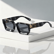 Quadratische Sonnenbrille UV400 mit breitem Rahmen