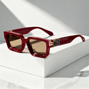 Quadratische Sonnenbrille UV400 mit breitem Rahmen