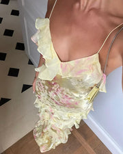 Elegantes ärmelloses Maxikleid – fließend, Sommerhochzeits-Kleid