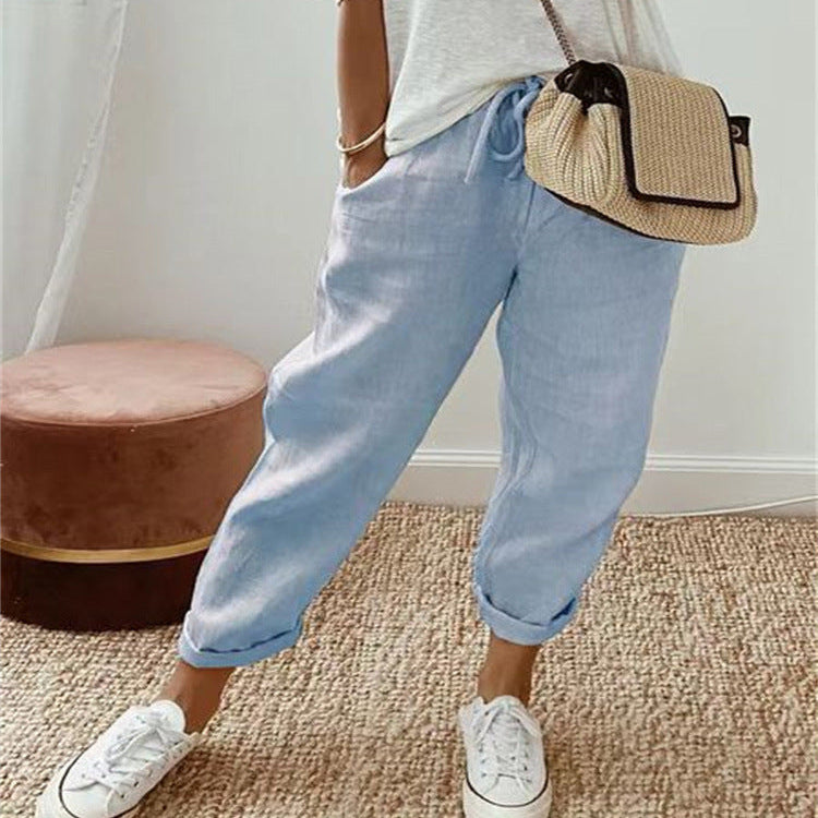 Ella™ Elegante Leinenhose aus Baumwoll-Leinen-Mix | Damen
