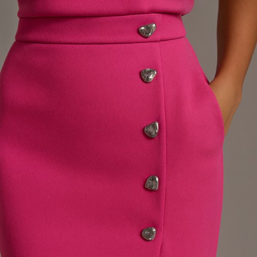 Elisabeth | Ärmelloses Midi Kleid mit Knopfleiste