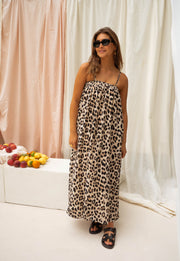 Ina™ | Das Leopard Maxikleid