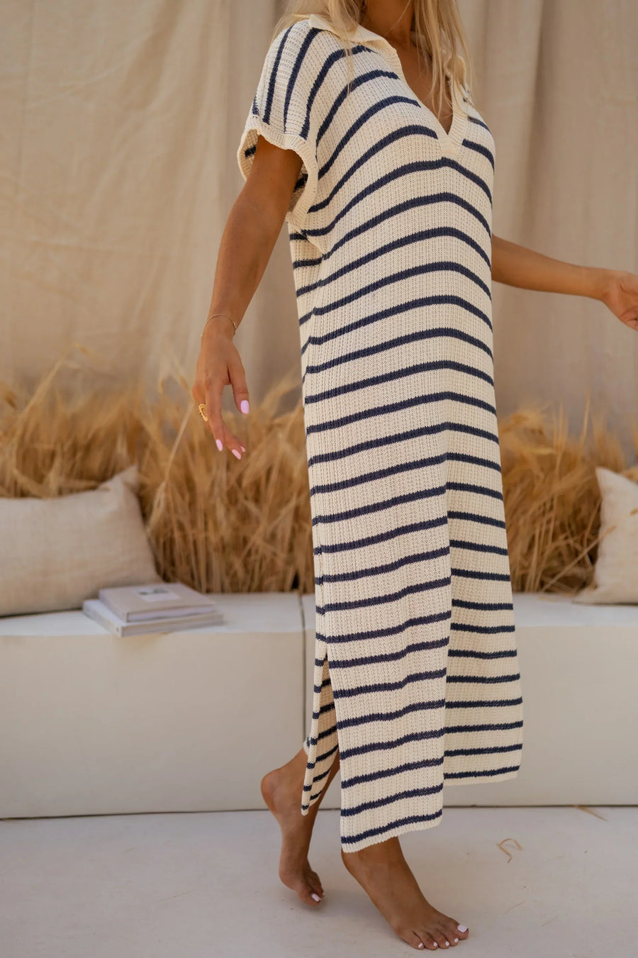 SOPHIA™ | Das gestreifte Strickkleid