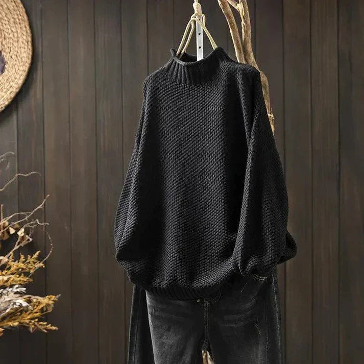 MILOU | GESTRICKTER ROLLKRAGENPULLOVER MIT STIL
