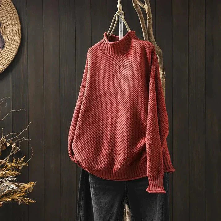 MILOU | GESTRICKTER ROLLKRAGENPULLOVER MIT STIL