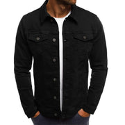 Herren Freizeit-Jeansjacke | Mit Knöpfen