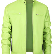 Herren Stylische Lederjacke | Reißverschluss-Design