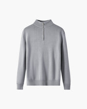 Dominic | Lässig 3-teiliges Passendes Set mit Half Zip-Pullover, Loafern & Runde Sonnenbrille