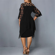 Damen Abendkleid Mit Cut-Out-Ärmeln | Midi