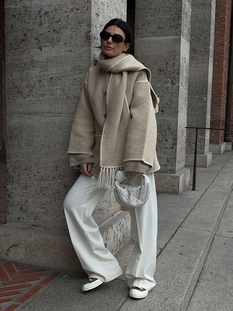 Klara | Eleganter Schalmantel für raffinierte Looks