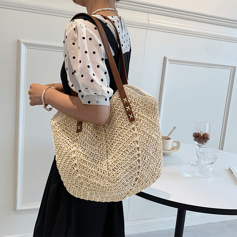 Vegane Leder Tote Bag – Minimalistische Große Schultertasche