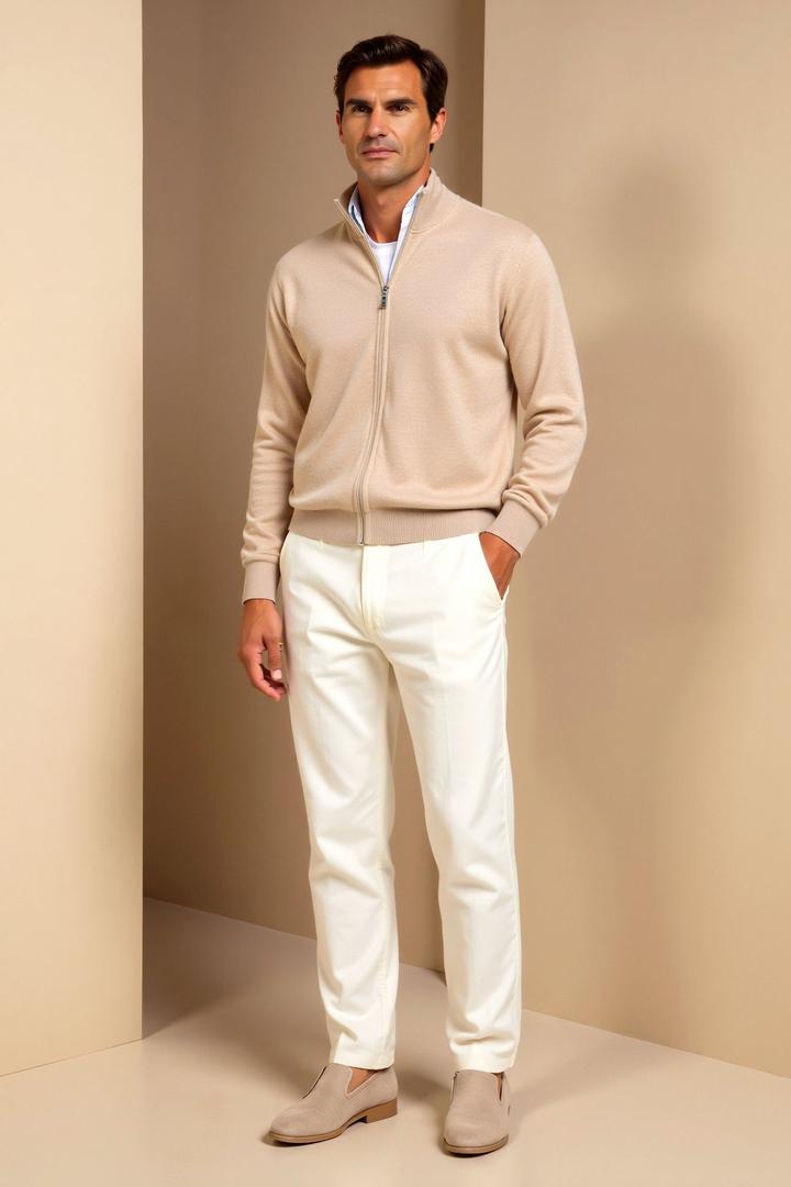 Herren Slim-Fit-Cardigan | Langarm
