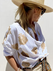 Laura | Trendige Bluse im Ibiza Stil Damen