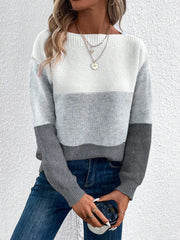 Lena | Stilvoller Damen Strickpullover mit langen Ärmeln