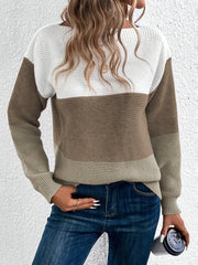 Lena | Stilvoller Damen Strickpullover mit langen Ärmeln