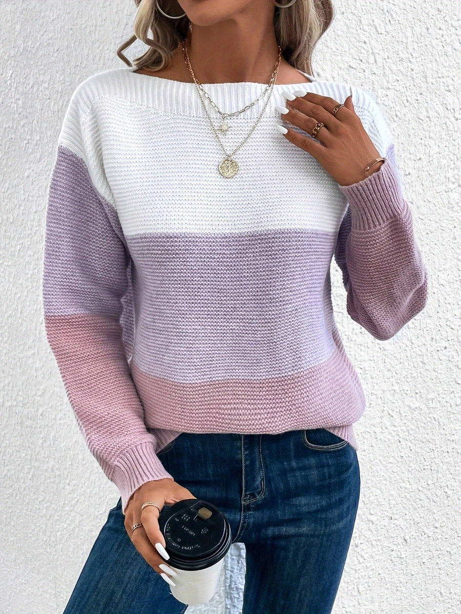 Lena | Stilvoller Damen Strickpullover mit langen Ärmeln