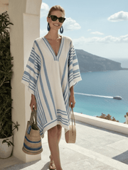 Serena | Damen Knielanges Kleid Weite Ärmel – Boho Sommerkleid für Alltag 2026
