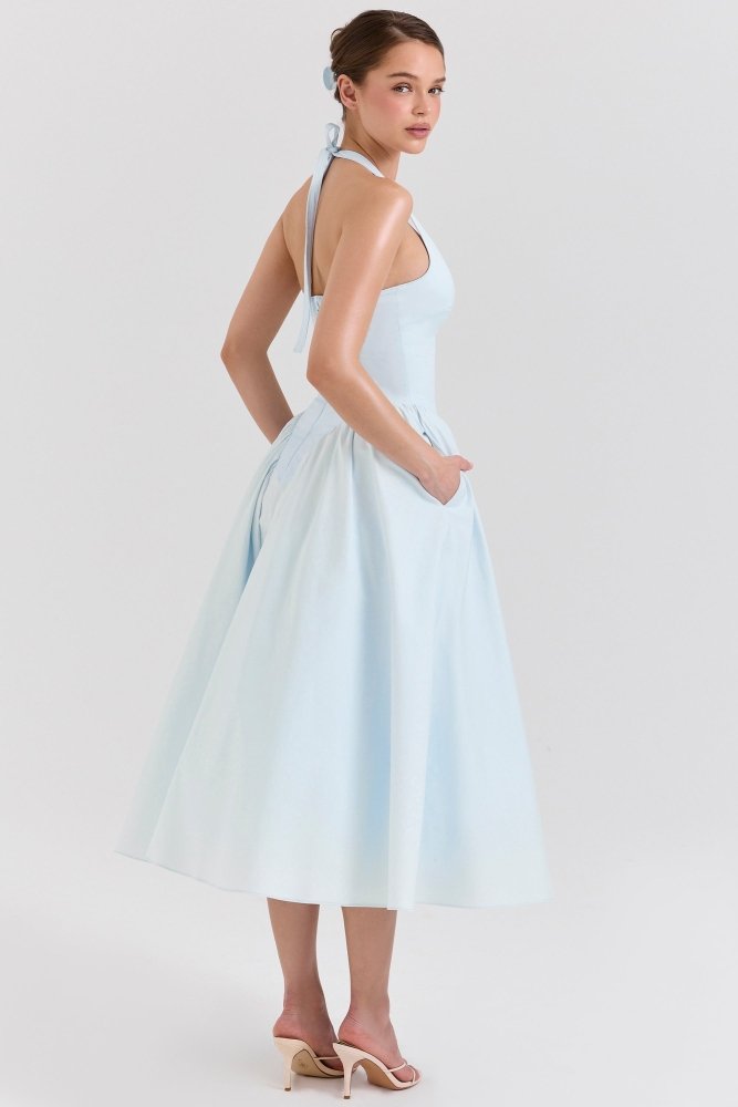 Shanna | Damen Elegantes Midikleid – Feminines Kleid Hochzeit, Büro & Abend 2026