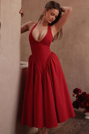 Shanna | Damen Elegantes Midikleid – Feminines Kleid Hochzeit, Büro & Abend 2026