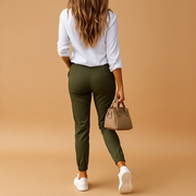 Slim Fit Chino-Hose für Damen