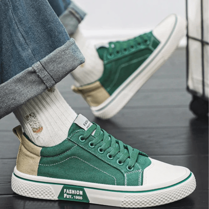 Sneaker Herren Retro Low Top mit Schnürung