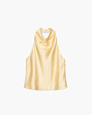 Anastasia Halter Rückenfreies Satin Top