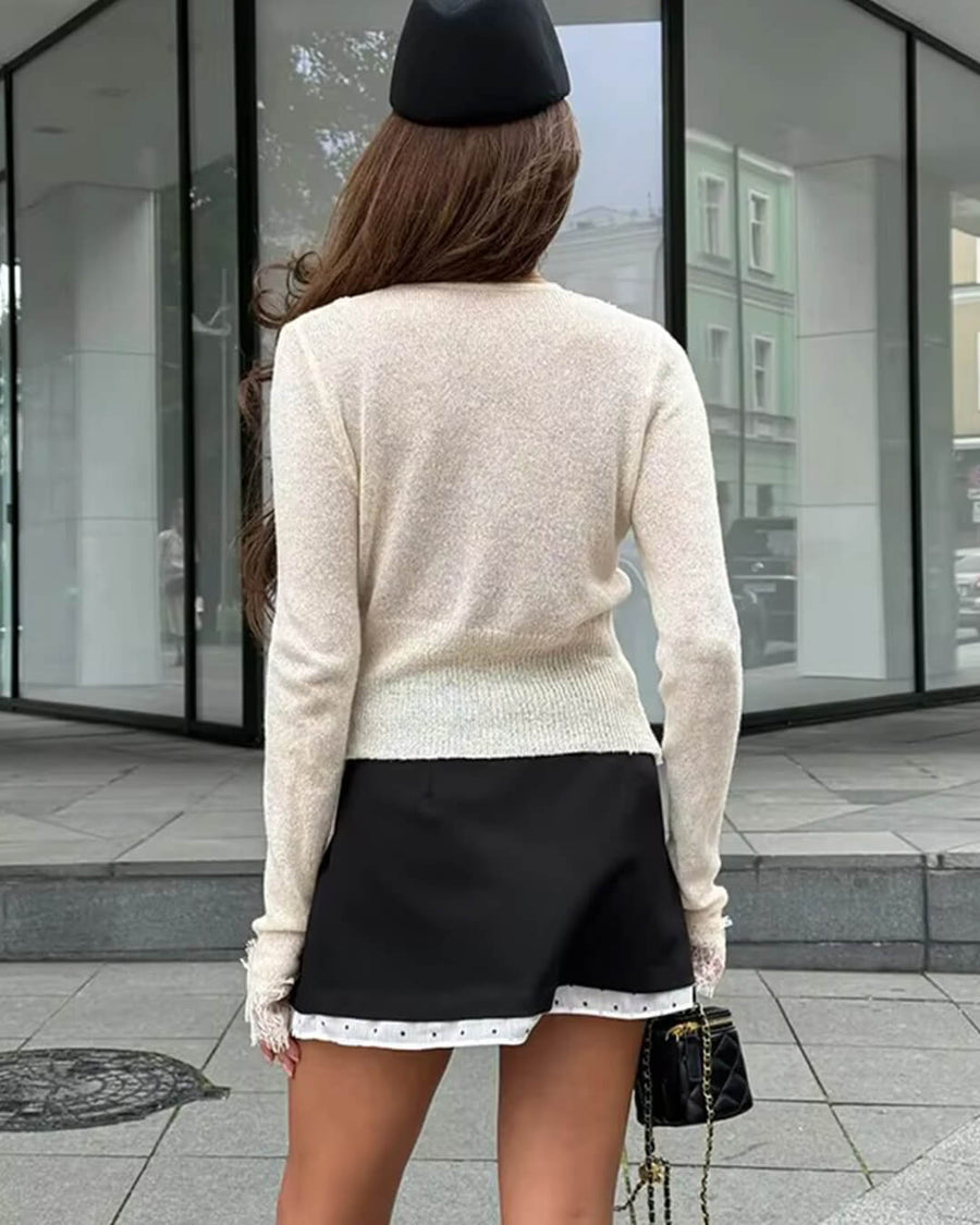 Aurelie Strickspitzen-Cardigan